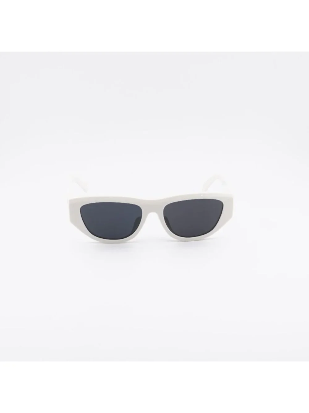 Celine CL40278U MONOCHROMS 25A Sunglasses Ivory Cat Eye Frame, Smoke Lenses